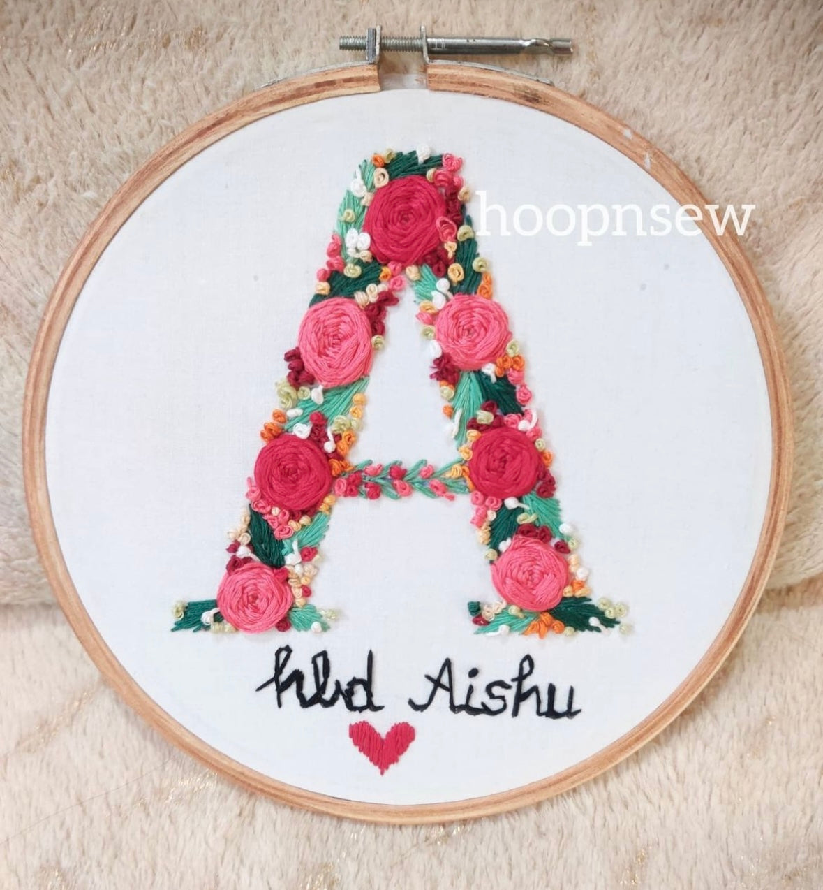 Name initial hoop