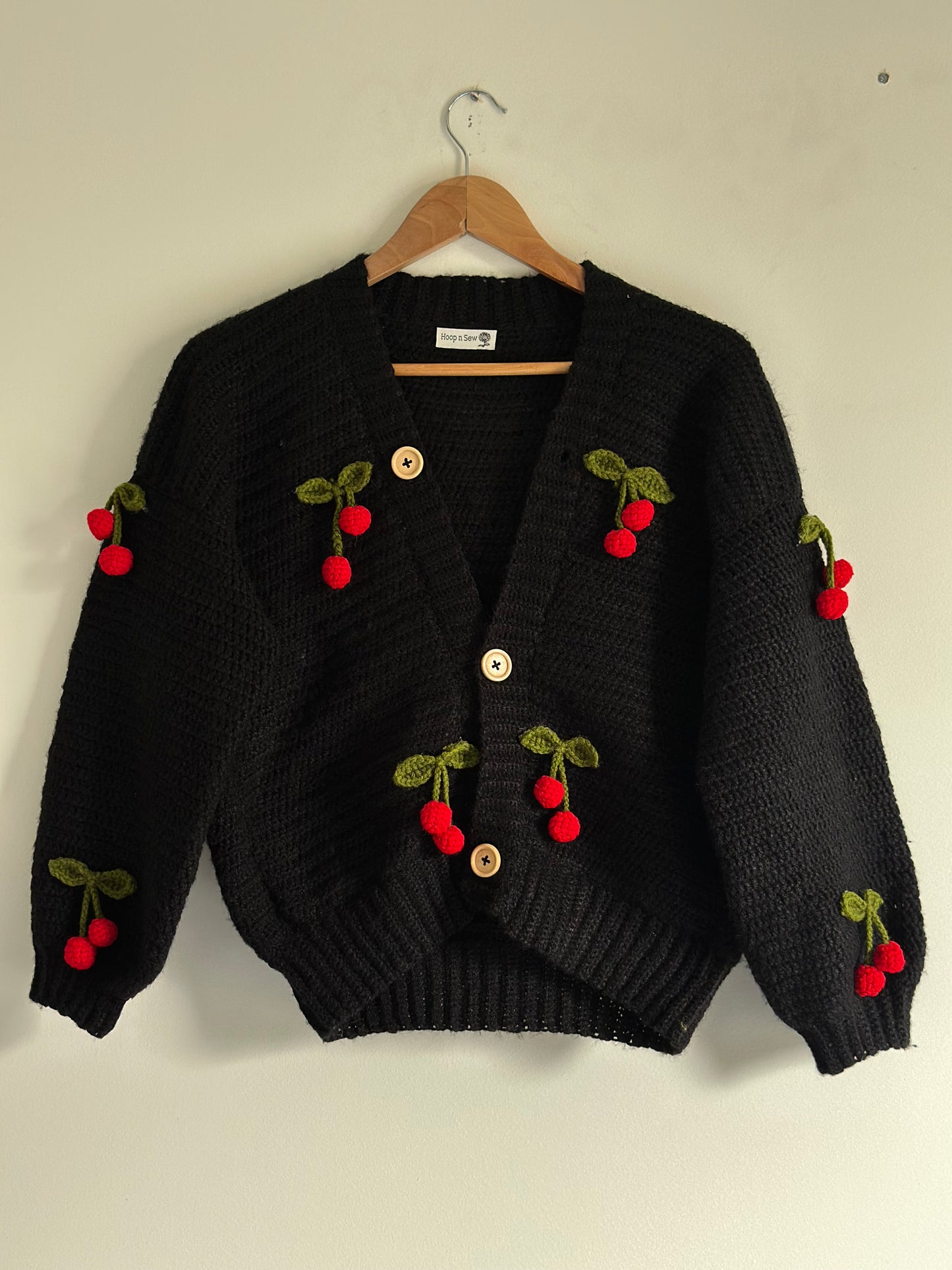 Black cherry cardigan