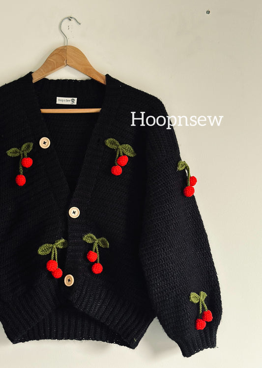 Black cherry cardigan