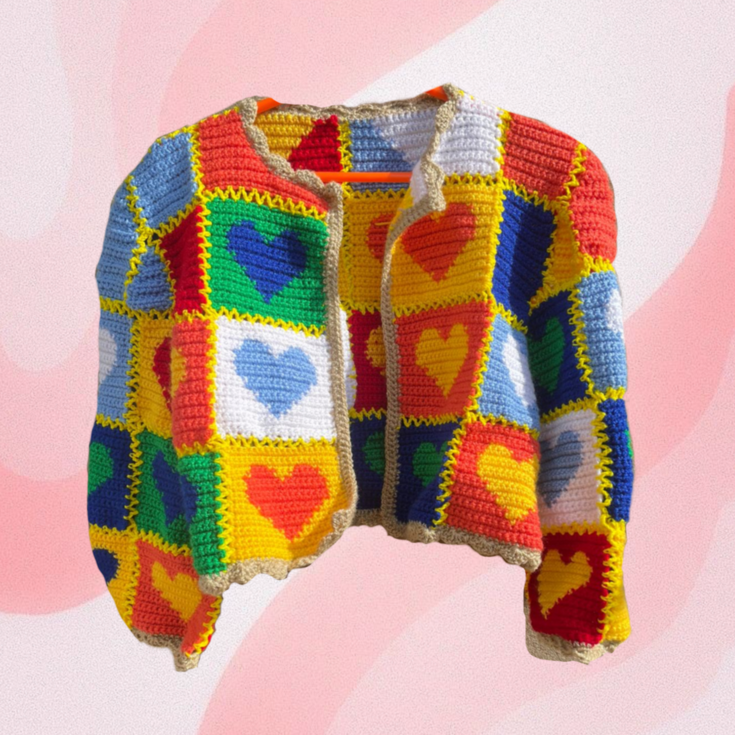 Alia Bhatt-inspired hearts crochet cardigan