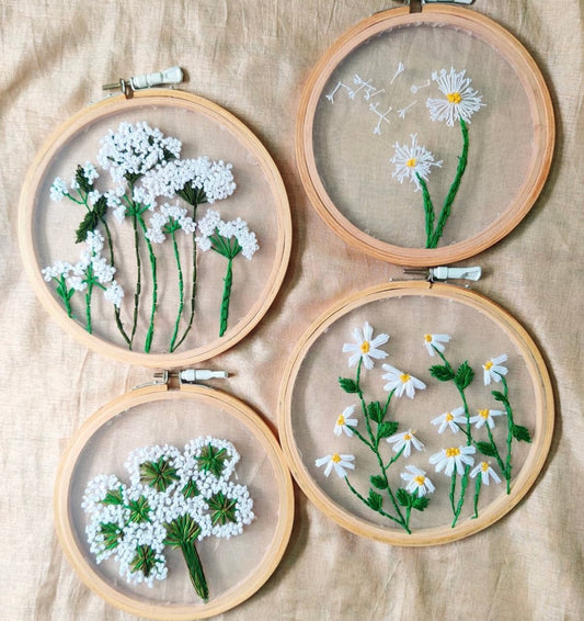 Set of 4 home decor hoops