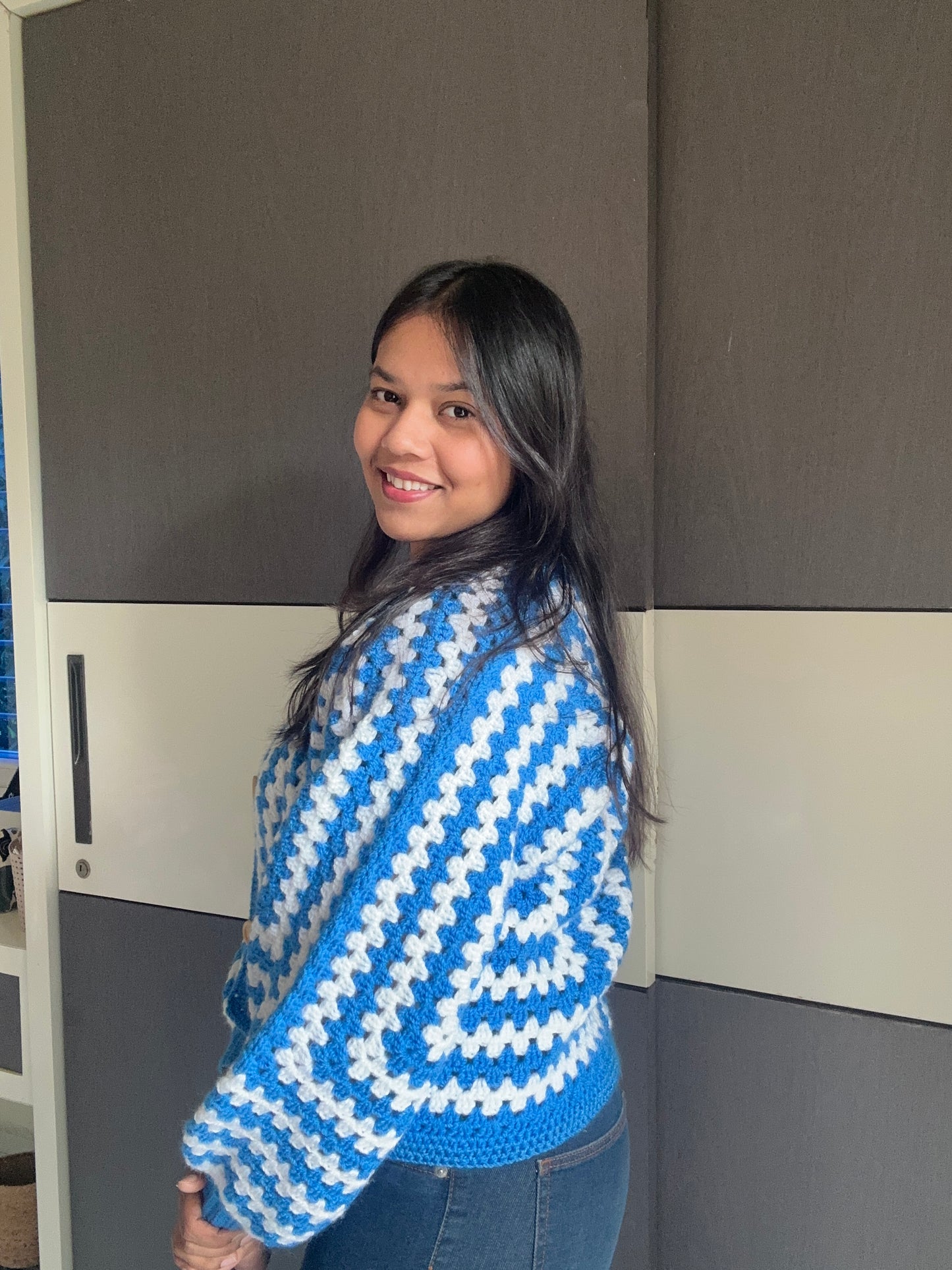 Stripes crochet cardigan