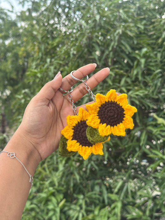 Sunflower Keychain