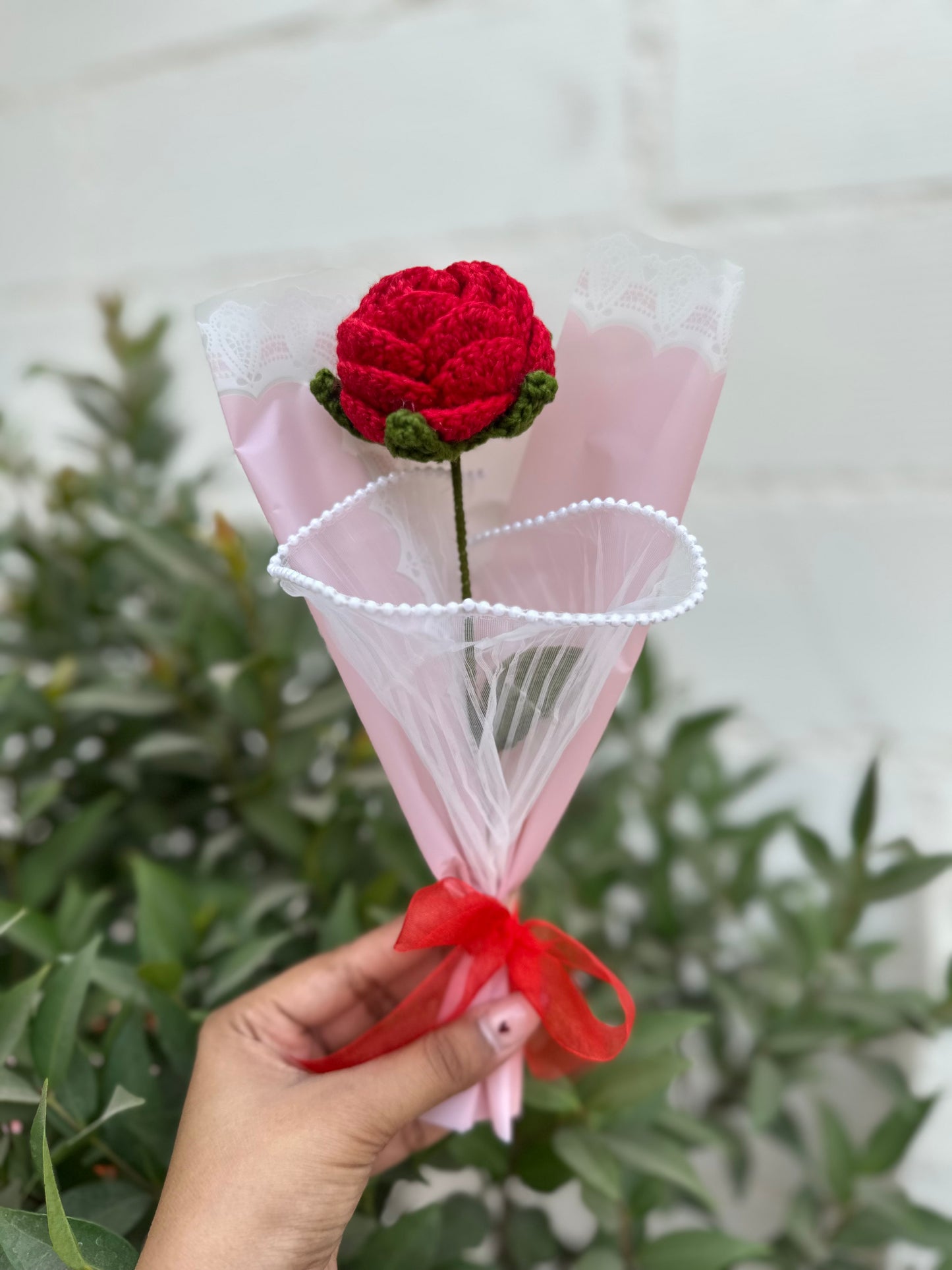 Single rose bouquet