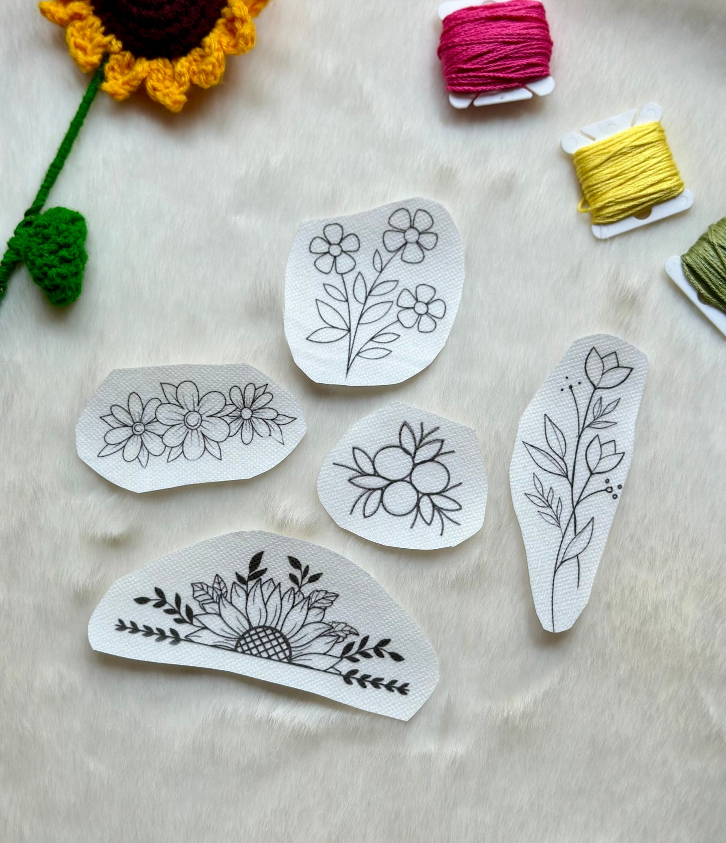 Set of 5 Stick & Stitch stickers