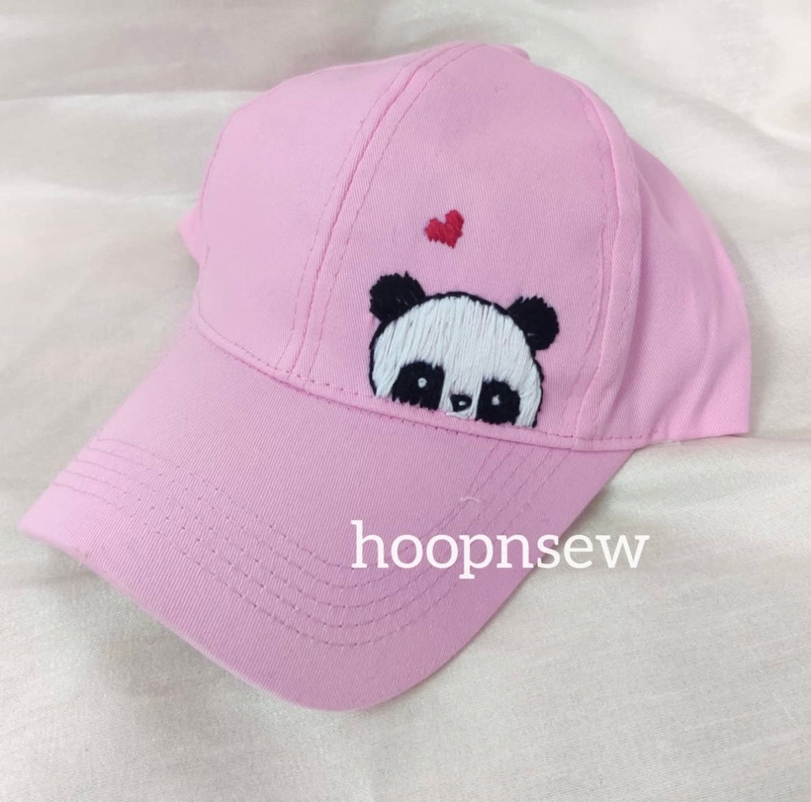 Panda embroidery cap