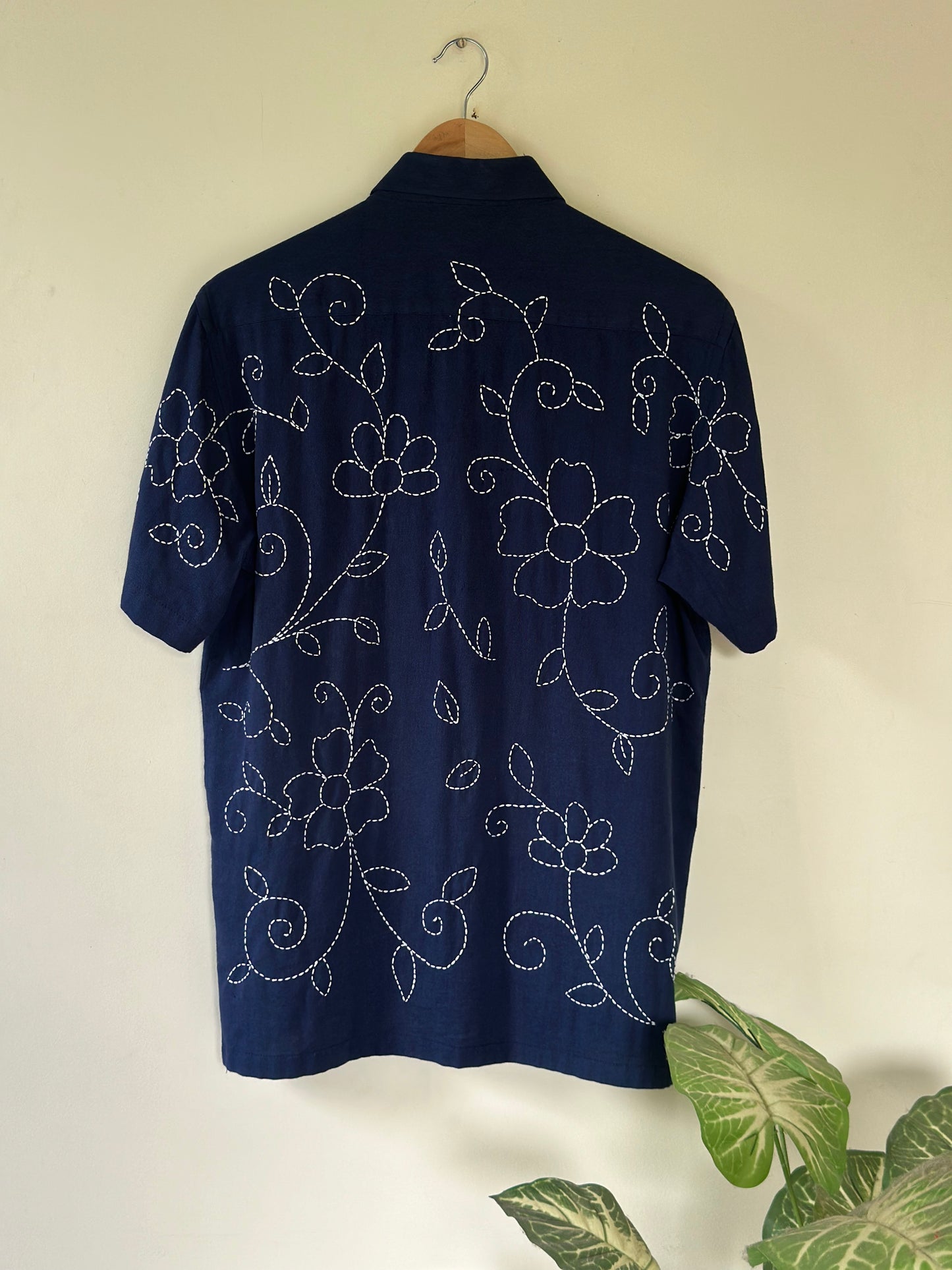 Indigo kantha shirt