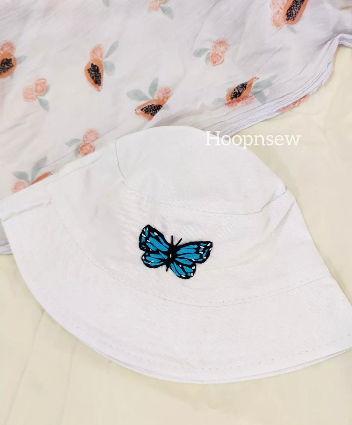 Butterfly bucket hat