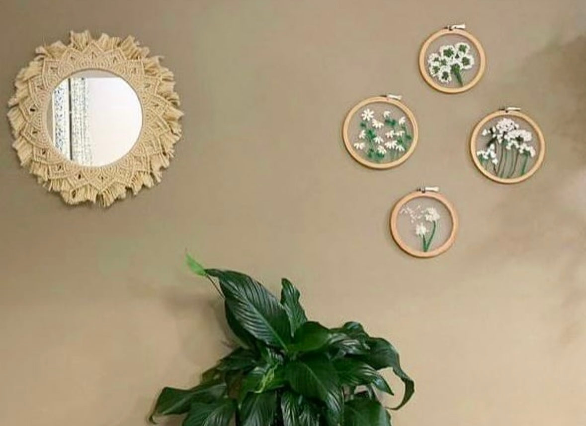 Set of 4 home decor hoops