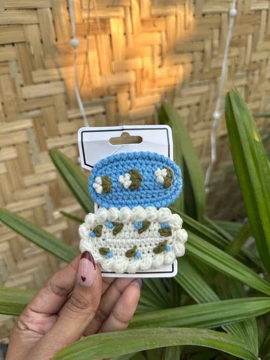 Crochet hair clips