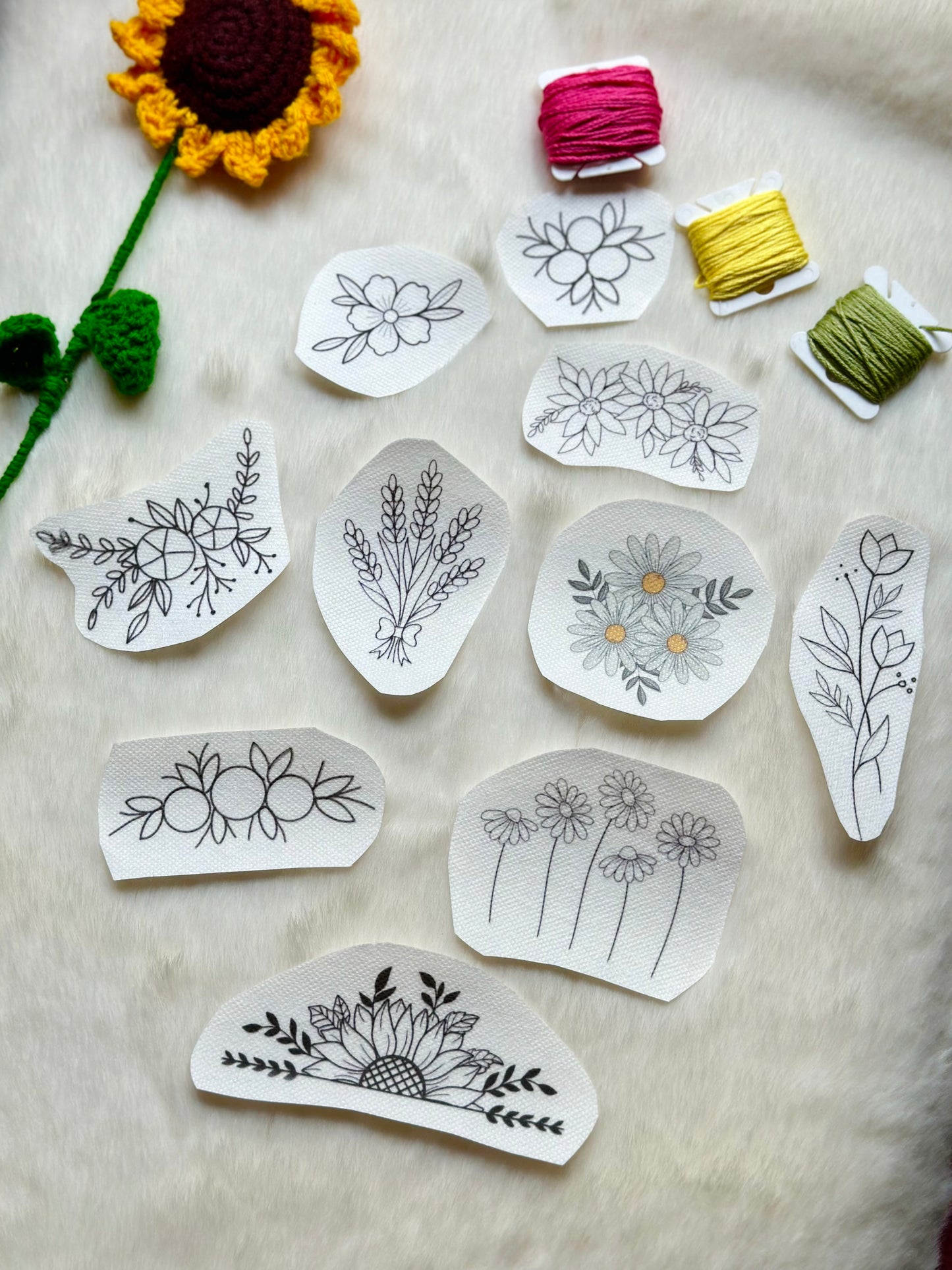 Set of 10 Stick & Stitch stickers