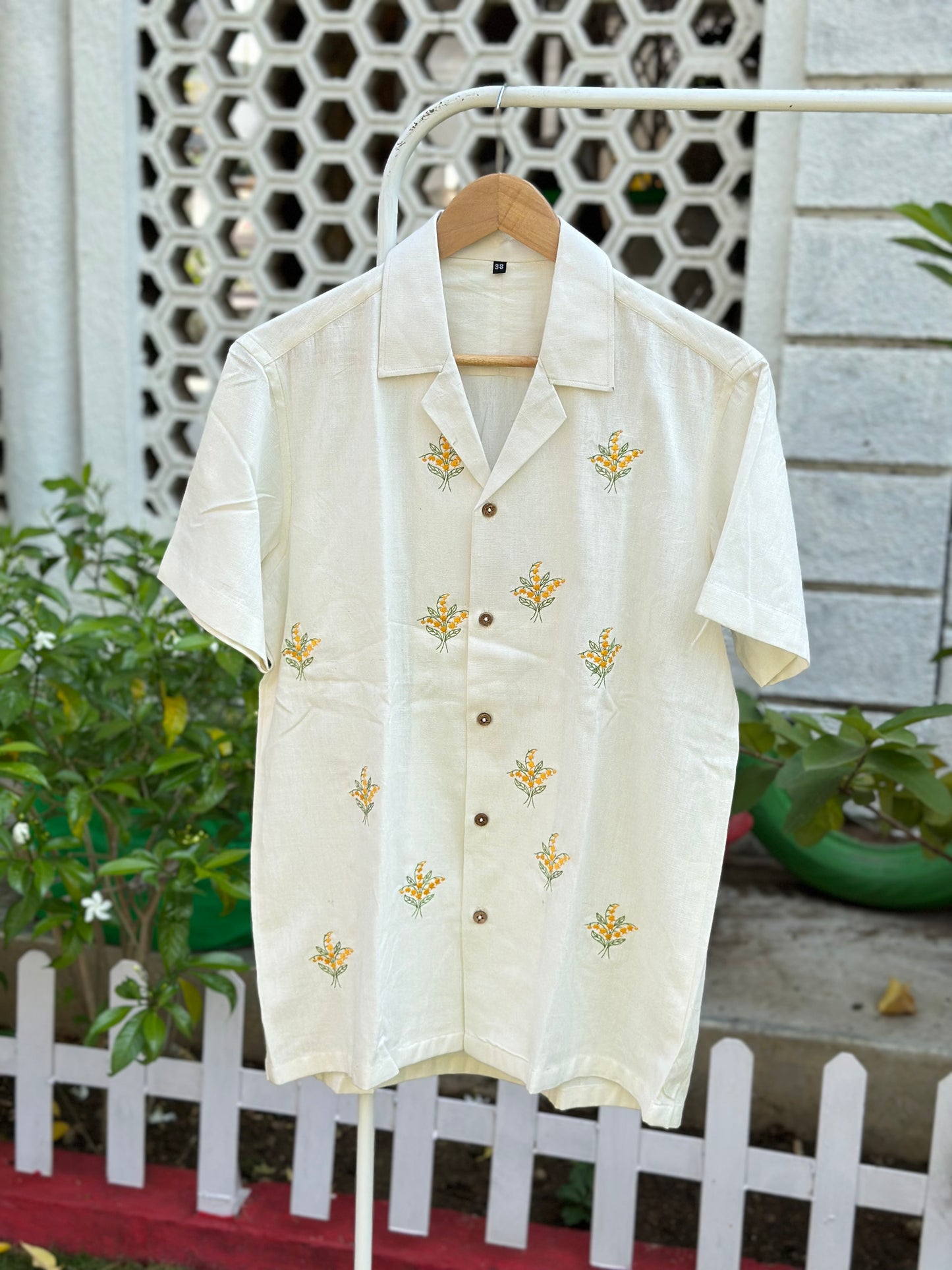 Floral cotton shirt