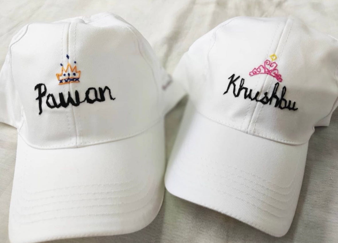 Name embroidery cap